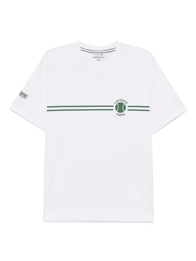 LACOSTE PRINTED EMBROIDERED T-SHIRT