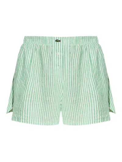 LACOSTE STRIPED SHORTS