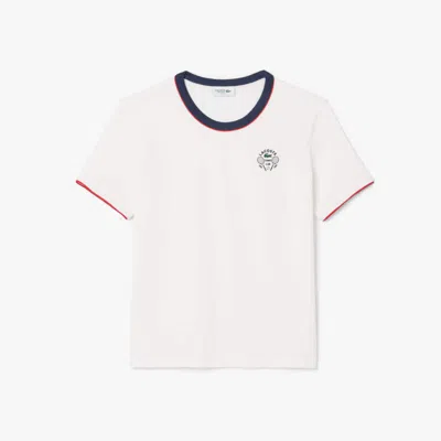 LACOSTE WOMEN'S ULTRA DRY TENNIS HERITAGE BADGE T-SHIRT - 44