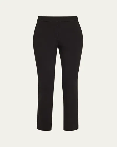 LAFAYETTE 148 MANHATTAN CROPPED BACK-SLIT CIGARETTE PANTS