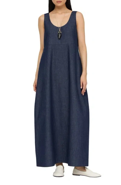 LAFAYETTE 148 LAFAYETTE 148 NEW YORK LIGHTWEIGHT DENIM COCOON MAXI DRESS