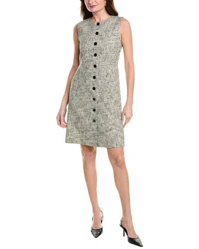 LAFAYETTE 148 LAFAYETTE 148 NEW YORK LINEN-BLEND SLEEVELESS BUTTON FRONT DRESS