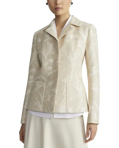 LAFAYETTE 148 LAFAYETTE 148 NEW YORK PATCH POCKET FITTED SILK-BLEND BLAZER