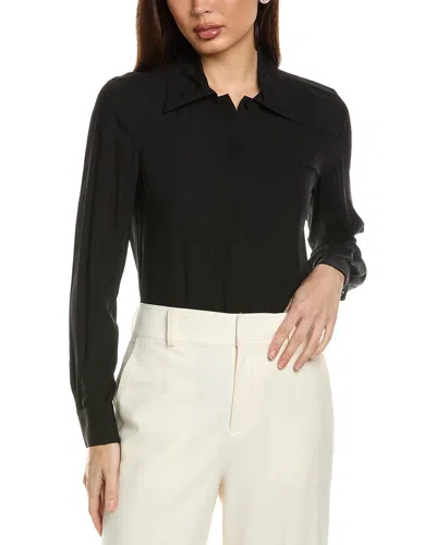 LAFAYETTE 148 LAFAYETTE 148 NEW YORK SILK POINTED COLLAR BODYSUIT