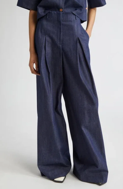 LAFAYETTE 148 LAFAYETTE 148 NEW YORK WARREN INVERTED PLEAT WIDE LEG JEANS