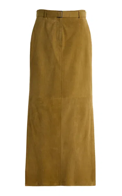 LAFAYETTE 148 SUEDE MAXI SKIRT