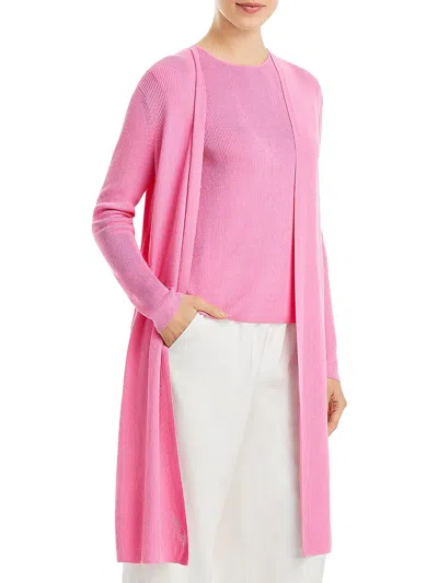 LAFAYETTE 148 WOMENS OPEN FRONT LONG DUSTER SWEATER