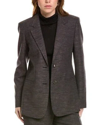 LAFAYETTE 148 LAFAYETTE 148 YORK TWO-BUTTON WOOL & LINEN-BLEND BLAZER WOMEN'S