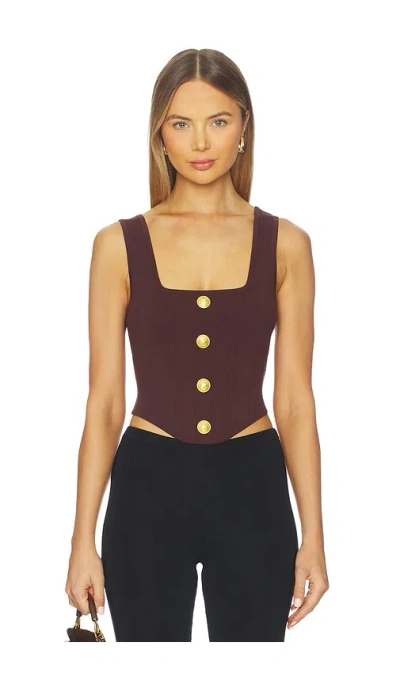 L'AGENCE SAGA SQUARE NECK KNIT CORSET