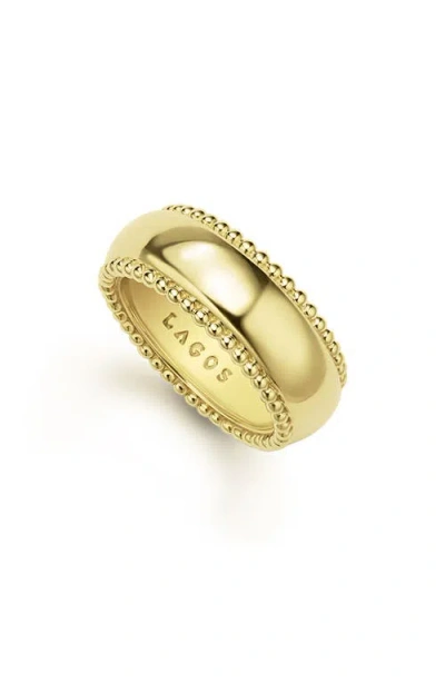 LAGOS LAGOS 18K GOLD ANTHEM BAND RING