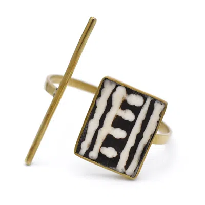 LALA SALAMA WOMEN'S GOLD MRABA CUFF