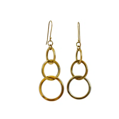 LALA SALAMA WOMEN'S GOLD TATU EARRINGS