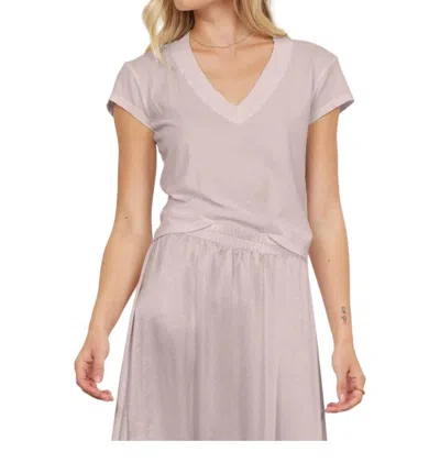 LAMADE SURI ORGANIC DEEP V TEE IN MOCHA