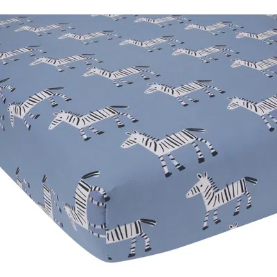 LAMBS & IVY LAMBS & IVY SIGNATURE ZEBRA ORGANIC COTTON BREATHABLE FITTED CRIB SHEET