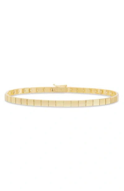 LANA LANA THIN FLASH 14K GOLD TILE BRACELET