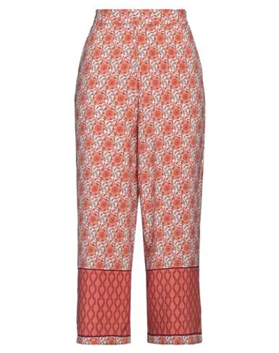 LANACAPRINA LANACAPRINA WOMAN PANTS RED SIZE 10 POLYESTER, ELASTANE