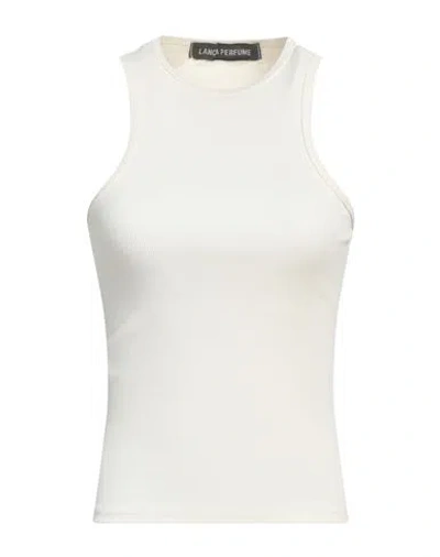 LANÇA PERFUME LANÇA PERFUME WOMAN TANK TOP CREAM SIZE M POLYAMIDE, ELASTANE
