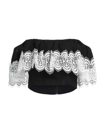 LANÇA PERFUME LANÇA PERFUME WOMAN TOP BLACK SIZE M COTTON