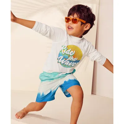 LANDS' END LANDS' END BOYS LONG SLEEVE UPF 50 SUN PROTECTION RASH GUARD