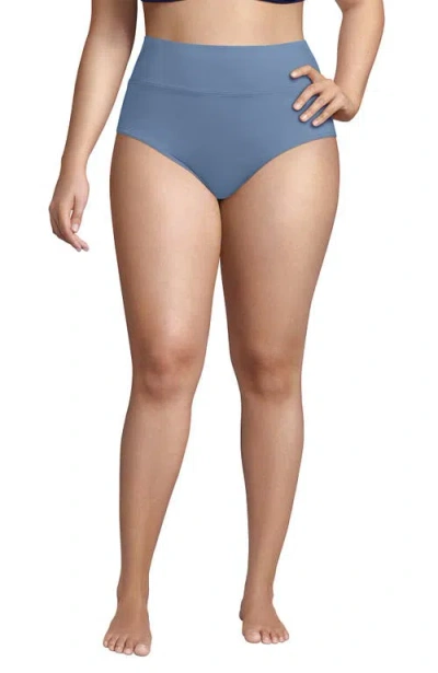 LANDS' END LANDS' END PLUS SIZE PINCHLESS HIGH WAISTED BIKINI BOTTOMS