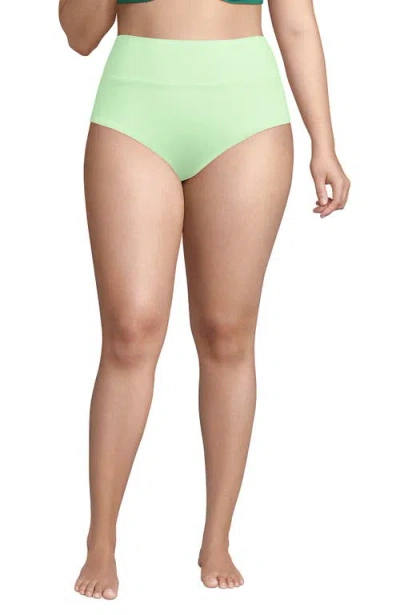 LANDS' END LANDS' END PLUS SIZE PINCHLESS HIGH WAISTED BIKINI BOTTOMS