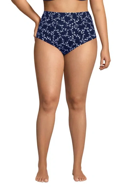 LANDS' END LANDS' END PLUS SIZE PINCHLESS HIGH WAISTED BIKINI BOTTOMS