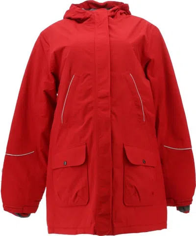 LANDS' END LANDS' END DAMEN UNF SQUALL PARKA ROT XL NEU 415528