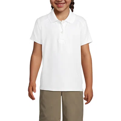 LANDS' END LANDS' END SCHOOL UNIFORM GIRLS SHORT SLEEVE FEMININE FIT RAPID DRY POLO SHIRT