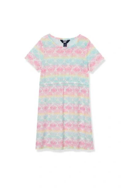 LANDS' END LANDS' END GIRLS SHORT SLEEVE MESH COVER UP