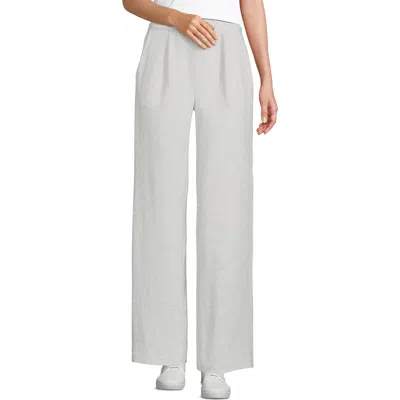 LANDS' END LANDS' END KNIT HIGH RISE PLEATED WIDE LEG PANTS