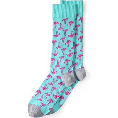 LANDS' END LANDS' END NOVELTY CREW SOCKS