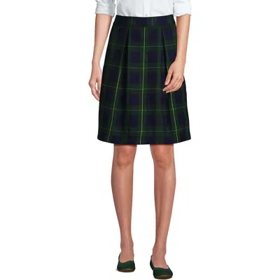 LANDS' END LANDS' END SCHOOL UNIFORM  PLAID SKORT TOP OF KNEE