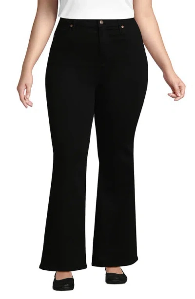 LANDS' END LANDS' END PLUS SIZE HIGH RISE DENIM SKINNY FLARE JEANS