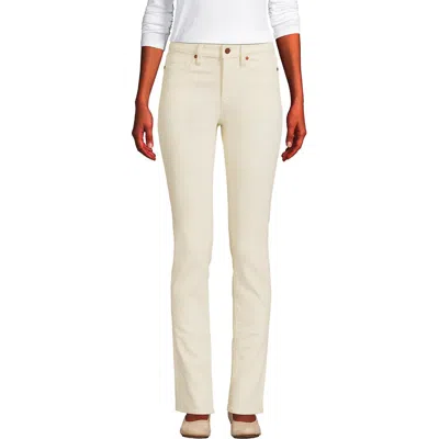 LANDS' END LANDS' END RECOVER MID RISE STRAIGHT LEG BLUE JEANS