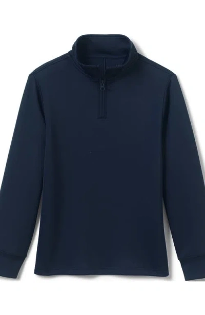 LANDS' END LANDS' END SCHOOL UNIFORM KIDS QUARTER ZIP PULLOVER
