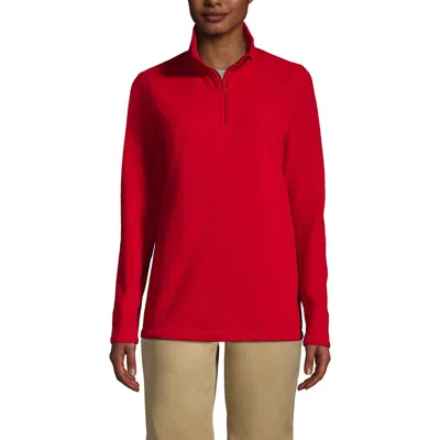 LANDS' END LANDS' END SCHOOL UNIFORM YOUNG  LIGHTWEIGHT FLEECE QUARTER ZIP PULLOVER