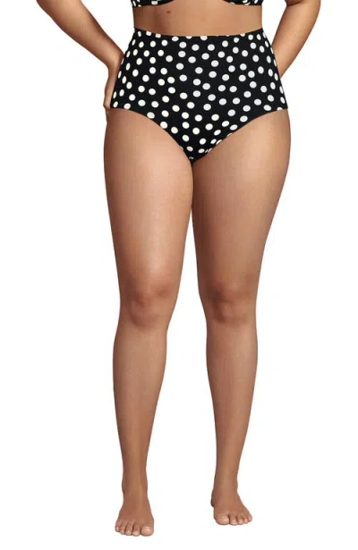 LANDS' END LANDS' END PLUS SIZE SCULPTING SUIT HIGH WAISTED BIKINI BOTTOMS