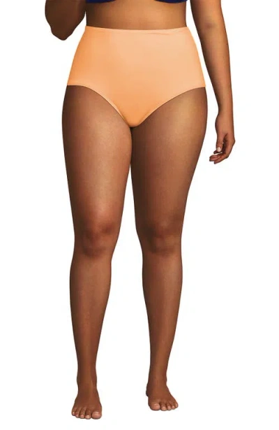 LANDS' END LANDS' END PLUS SIZE SCULPTING SUIT HIGH WAISTED BIKINI BOTTOMS