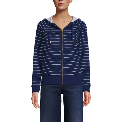 LANDS' END LANDS' END SERIOUS SWEATS RELAXED LONG SLEEVE FULL ZIP HOODIE SWEATSHIRT