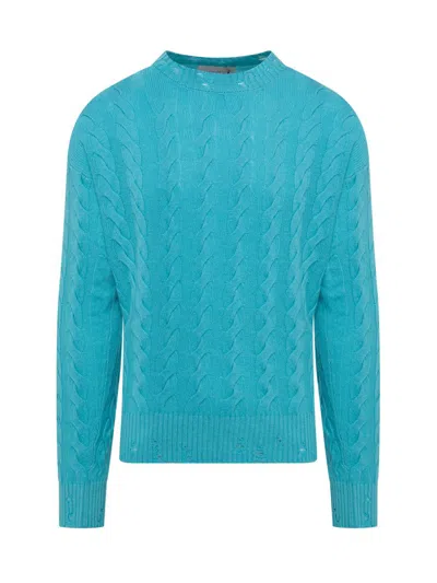 LANEUS LANEUS BRAIDED SWEATER