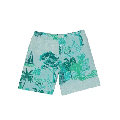 LANEUS LANEUS CÔTE D'AZUR COTTON SHORTS