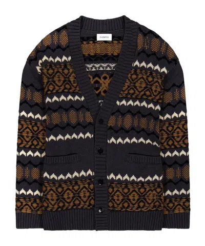 LANEUS JACQUARD CARDIGAN