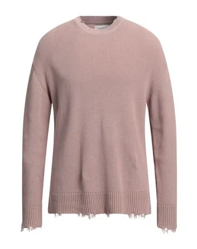 LANEUS LANEUS MAN SWEATER ANTIQUE ROSE SIZE 44 COTTON