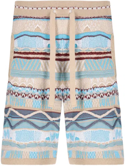 LANEUS WOVEN STRIPED SHORTS