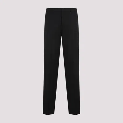 LANVIN MEN BLACK OLD CIGARETTE PANTS, 34 LUXURY PANTS FOR MEN DARVEYS