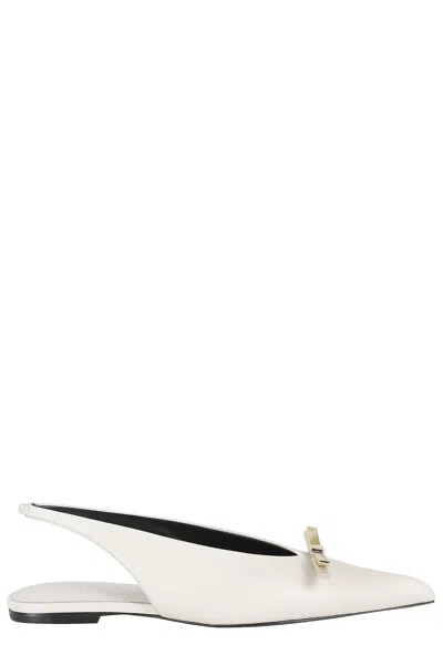 LANVIN BOW FLAT SLINGBACK