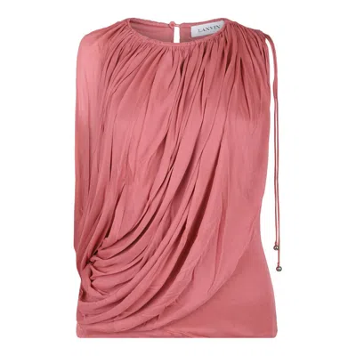 LANVIN LANVIN DRAPED PLEATED TOP