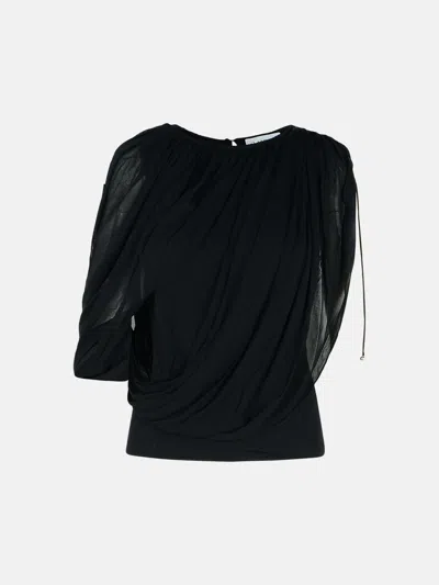 LANVIN 'DRAPED' VISCOSE BLEND TOP