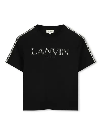 LANVIN ENFANT LOGO-PATCH T-SHIRT