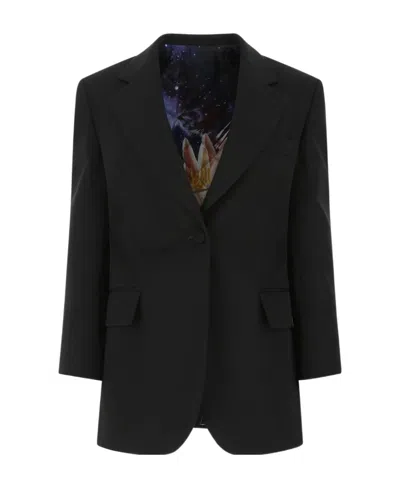 LANVIN LANVIN SINGLE BREASTED CROPPED-SLEEVE BLAZER